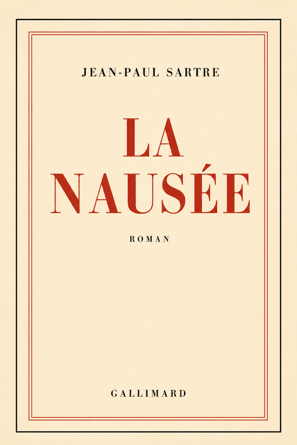 Couverture — La Nausée