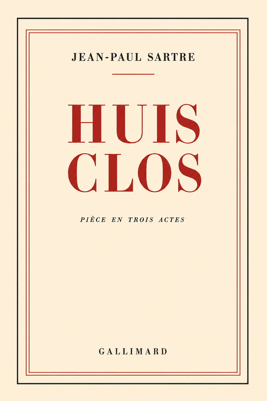 Couverture — Huis clos